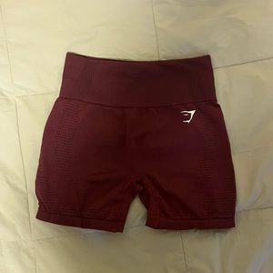 Maroon vital seamless shorts